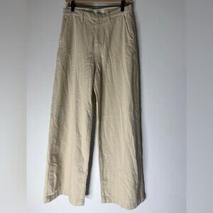 reformation Iggy Super Wide Leg Slouch Jeans Tan Size 26